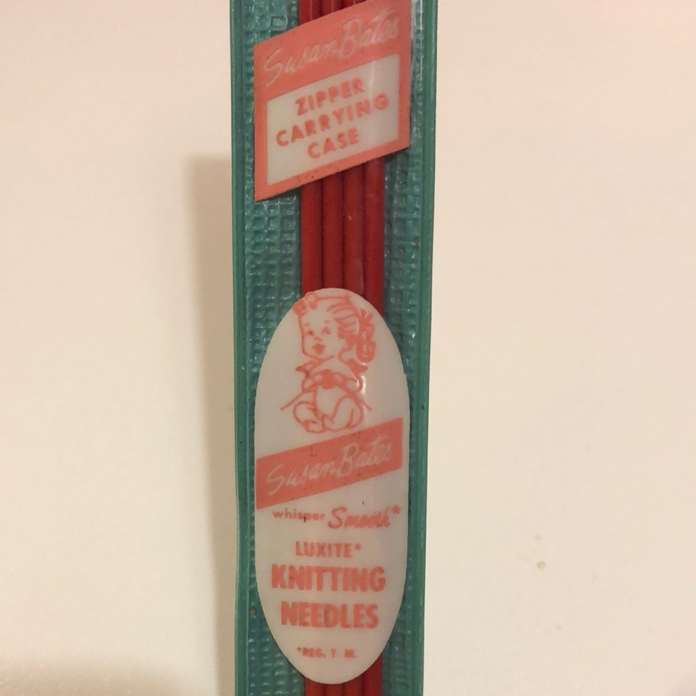 Vintage Midcentury Double Pointed Size 3 Luxite Knitting Needles